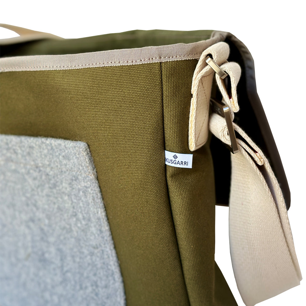 BESACE CANVAS KAKI - CANVAS KAKI - « DRAP DE BONNEVAL » ARPIN 1817