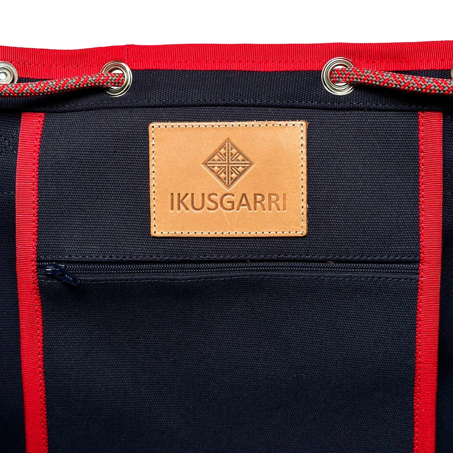 TOTE BAG XL BOAT - CANVAS MARINE - CANVAS MARINE - CANVAS ROUGE