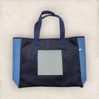 TOTE BAG XL TERCIOPIELO MARINO – CANVAS INDIGO – CONDE INDIGO PIERRE FREY