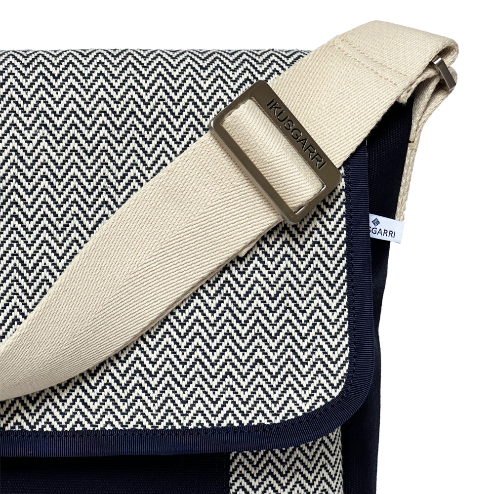 BESACE CANVAS CHEVRON MARINE - CANVAS MARINE - CANVAS MARINE