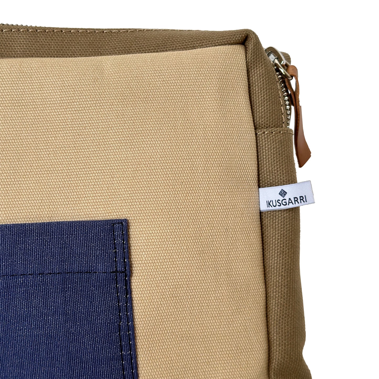 PORTE ORDINATEUR CANVAS SABLE - CANVAS BEIGE - POCHE LARTIGUE INDIGO