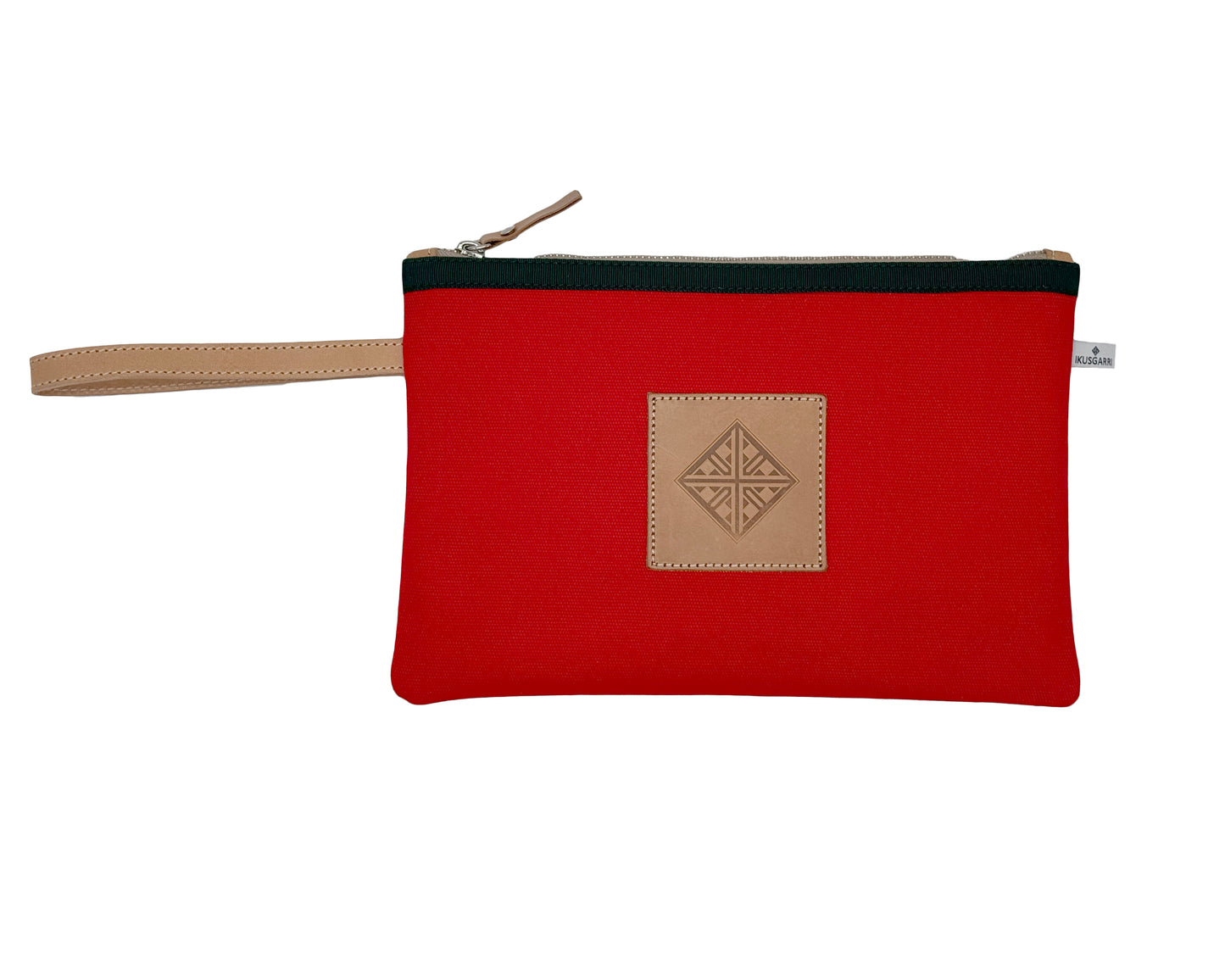 PETITE POCHETTE CANVAS ROUGE - VERT