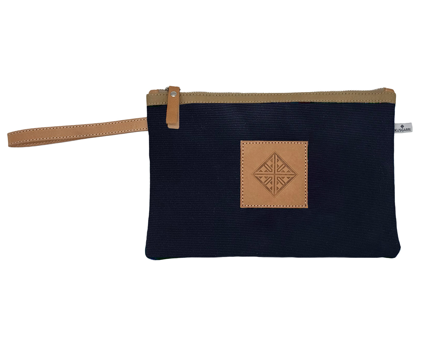 PETITE POCHETTE CANVAS MARINE - GOLD