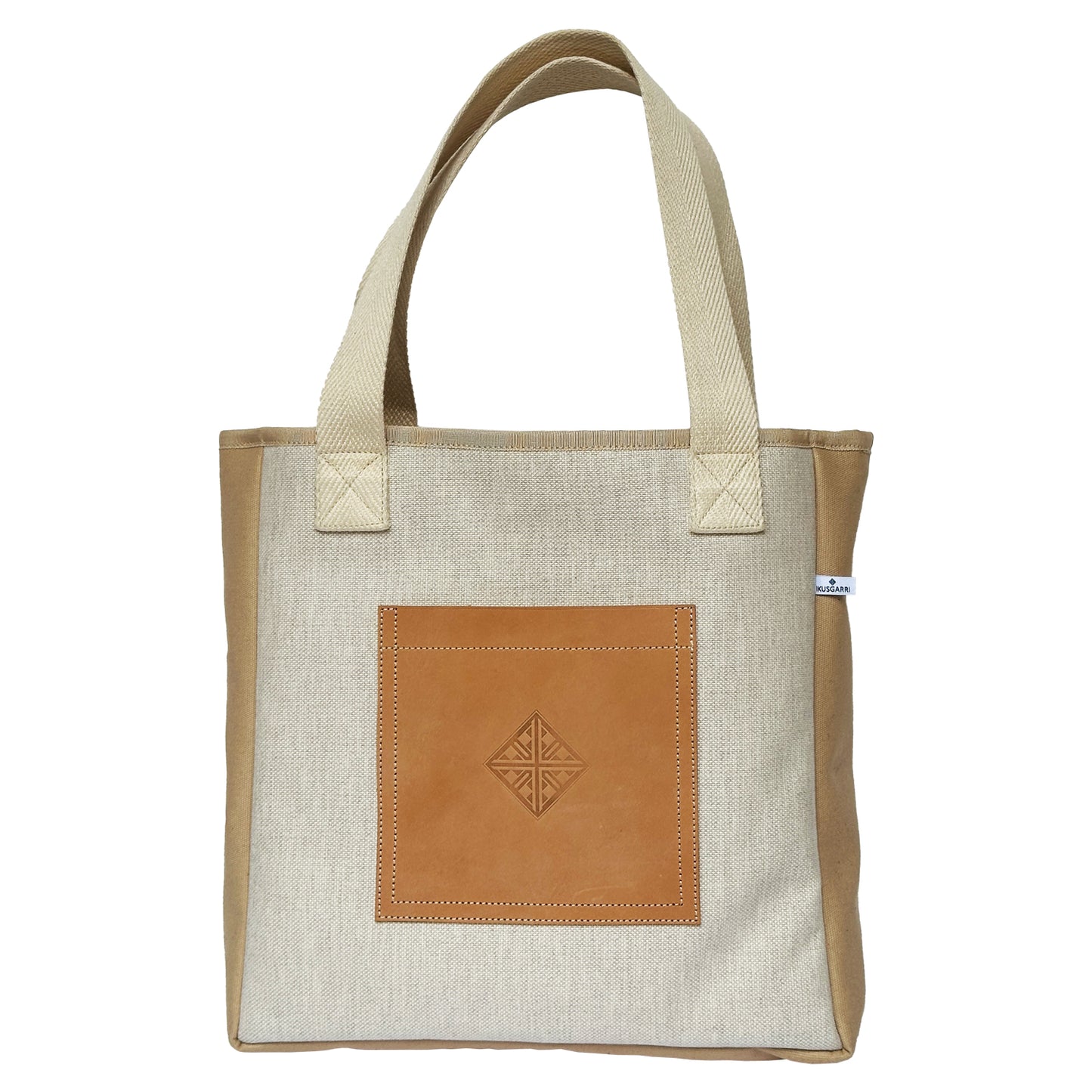 TOTE BAG PM CANVAS CAVIAR SABLE - CANVAS SABLE - CUIR VEGETAL