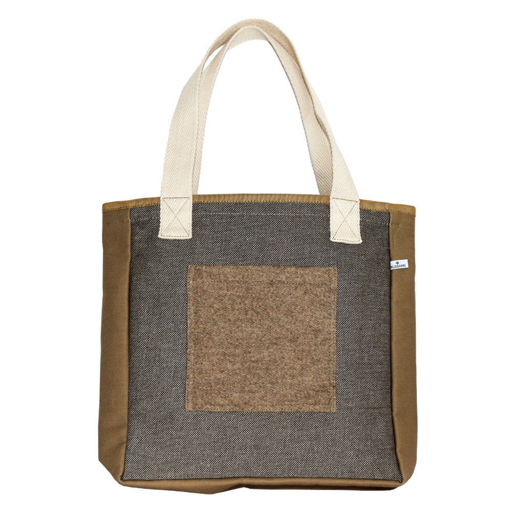 TOTE BAG PM CANVAS CAVIAR MARRON - CANVAS BEIGE - « DRAP DE BONNEVAL » ARPIN 1817