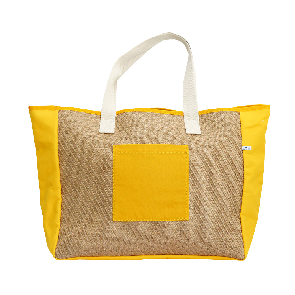 TOTE BAG XL RAPHIA - POCHE LARTIGUE 1910