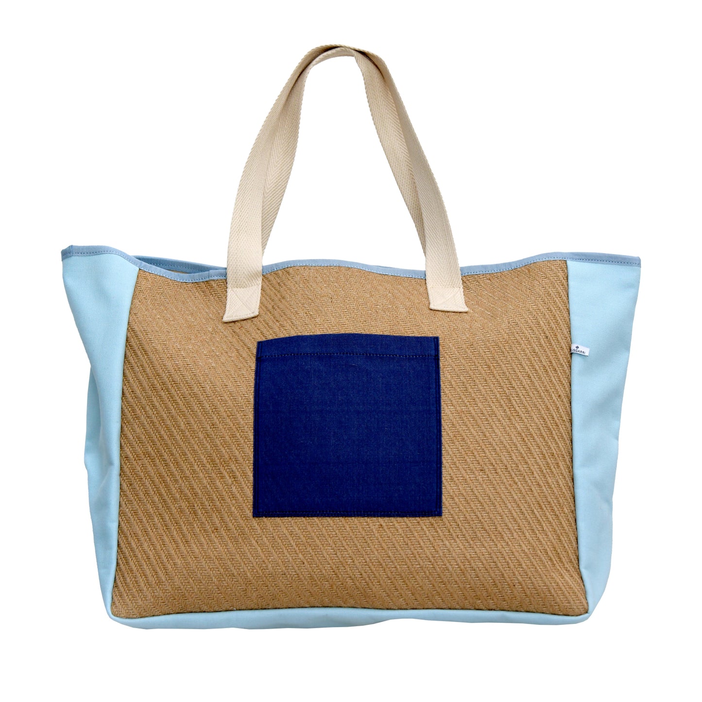 TOTE BAG XL RAPHIA - POCHE LARTIGUE 1910