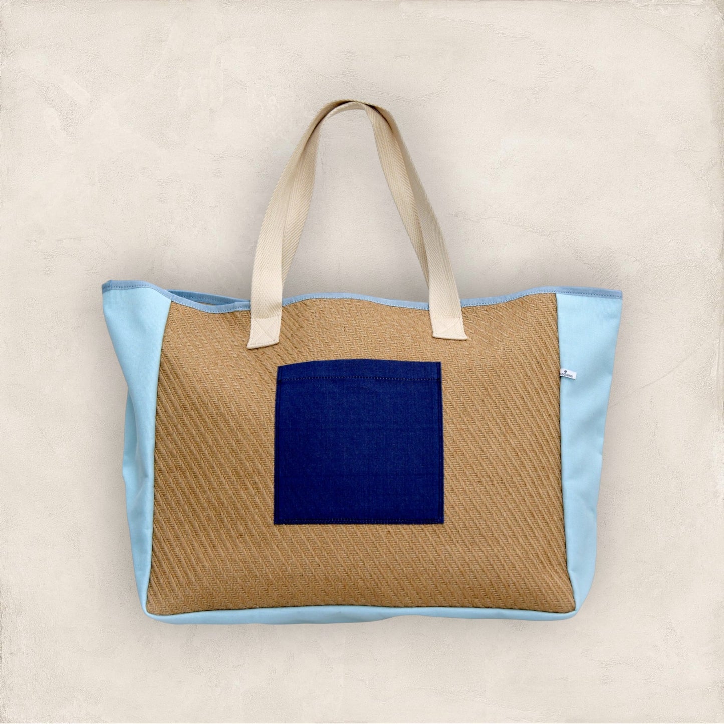 TOTE BAG XL RAPHIA - POCHE LARTIGUE 1910