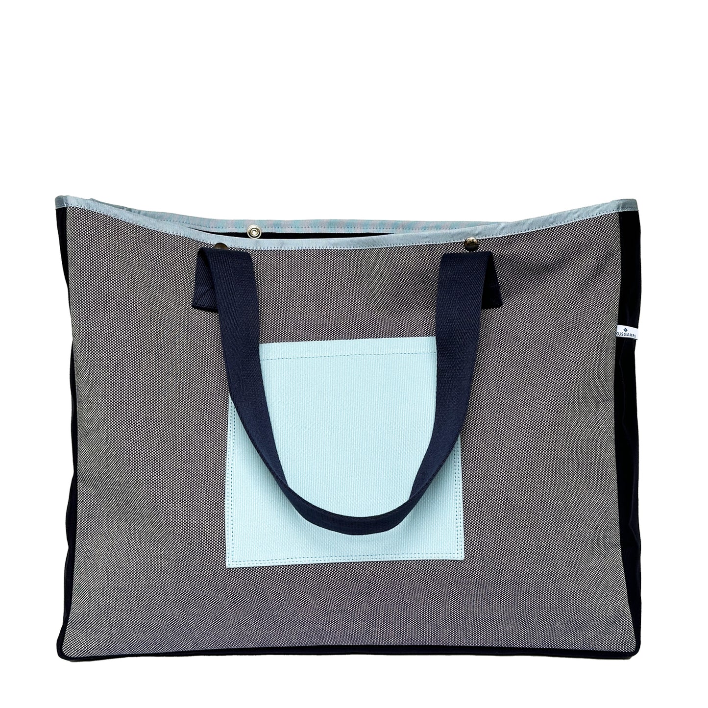 TOTE BAG XL CANVAS CAVIAR MARINE - CANVAS MARINE - CANVAS BLEU PÂLE